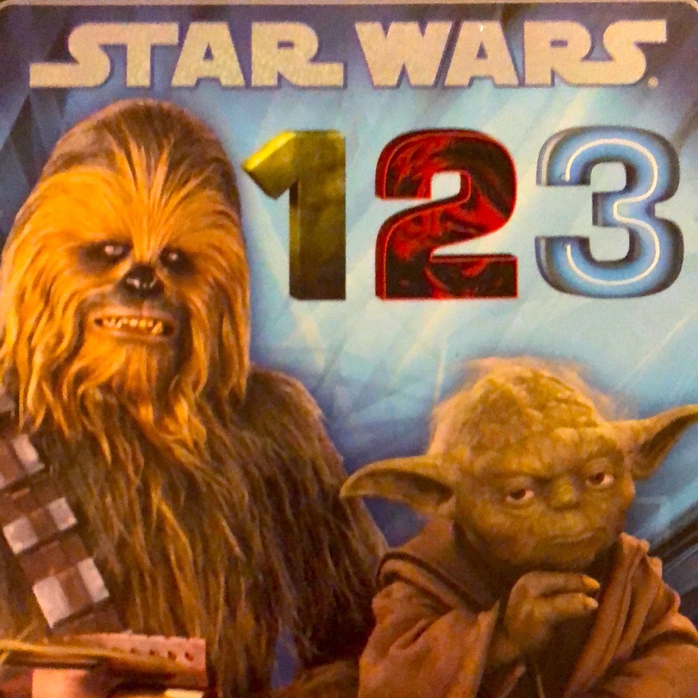 Children’s book Star Wars 123. Gently used board book.